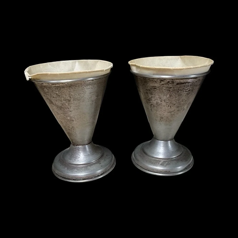 Antique Soda Fountain Vortex Holders for‎ Dixie Cup Paper Cups Ice Cream Sundae